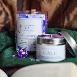 GALE inspired candle - 'Magic Touch' Baldur's Gate 3 inspired soy candles