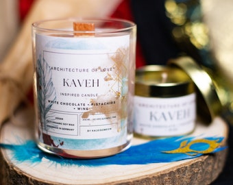 Kaveh inspired candle - &#39;Architecture of Love&#39; Genshin inspired scented candle