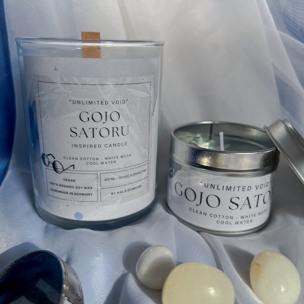 GOJO SATORU inspired candle - 'Unlimited Void' Jujutsu kaisen inspired soy Candle