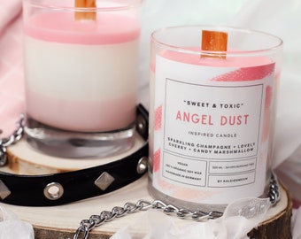 ANGELDUST inspired candle l Hazbin Hotel inspired soy candle