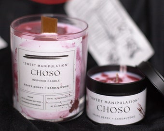 Choso inspired candle - &#39;Sweet Manipulation&#39; Jujutsu kaisen inspired soy candles