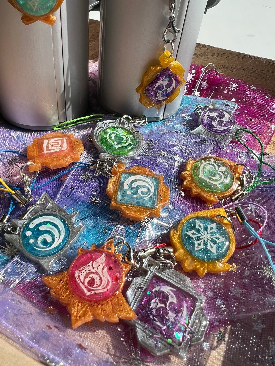 Handmade Genshin Impact Inspired Customized Mini Vision Charms Etsy
