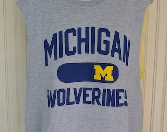 Michigan Wolverines Crochet Mesh Back Tailgate Tee