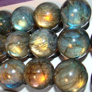 Labradorite Cabinet Knob 1- 3/8" diameter