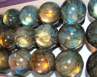 Labradorite Cabinet Knob 1- 3/8" diameter