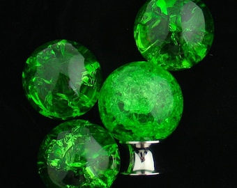EverGreen Cracked Glass 40mm Cabinet Knob
