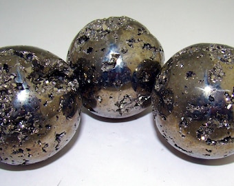 Pyrite Spheres 1 3/4 " to 1 78" wide New.