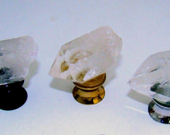 Crystal Quartz Large Point Cabinet Knobs