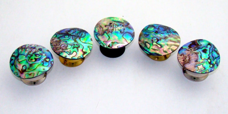 Abalone Shell Cabinet Knobs Beautiful collors image 5