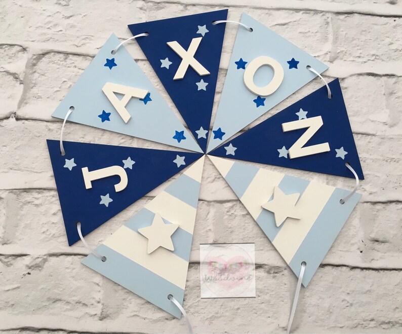 Personalised Wooden Bunting Flags Children Nursery Decor Etsy UK