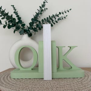 Personalised Wooden Letter Bookends | MDF Initials for Kids Bedroom, Nursery or Home image 16