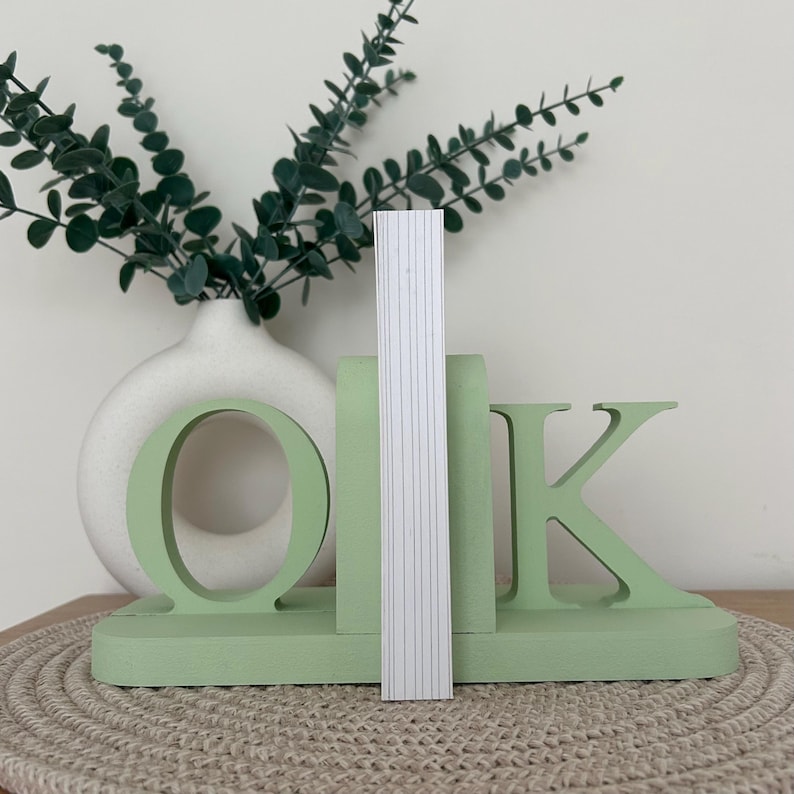 Personalised Wooden Letter Bookends | MDF Initials for Kids Bedroom, Nursery or Home image 16
