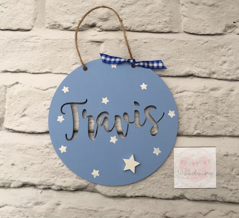 Personalised Bedroom Door Plaques Wall Decor Hangers