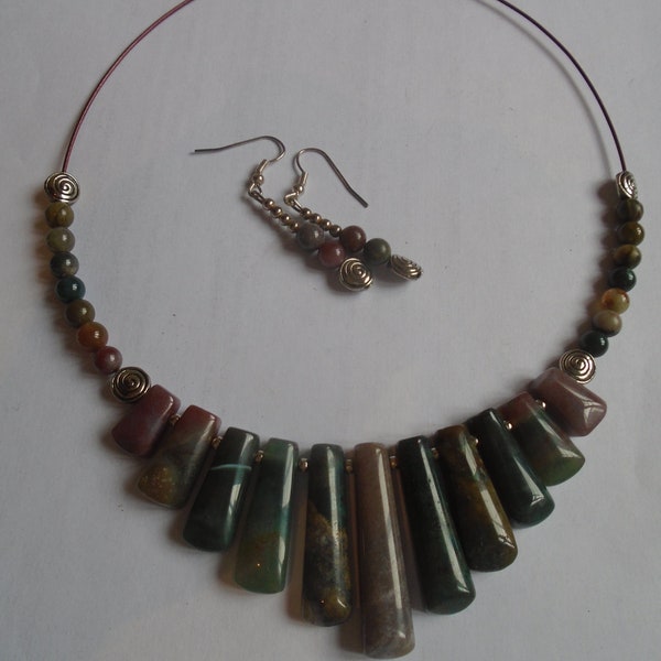 Parure en agate/artisanat