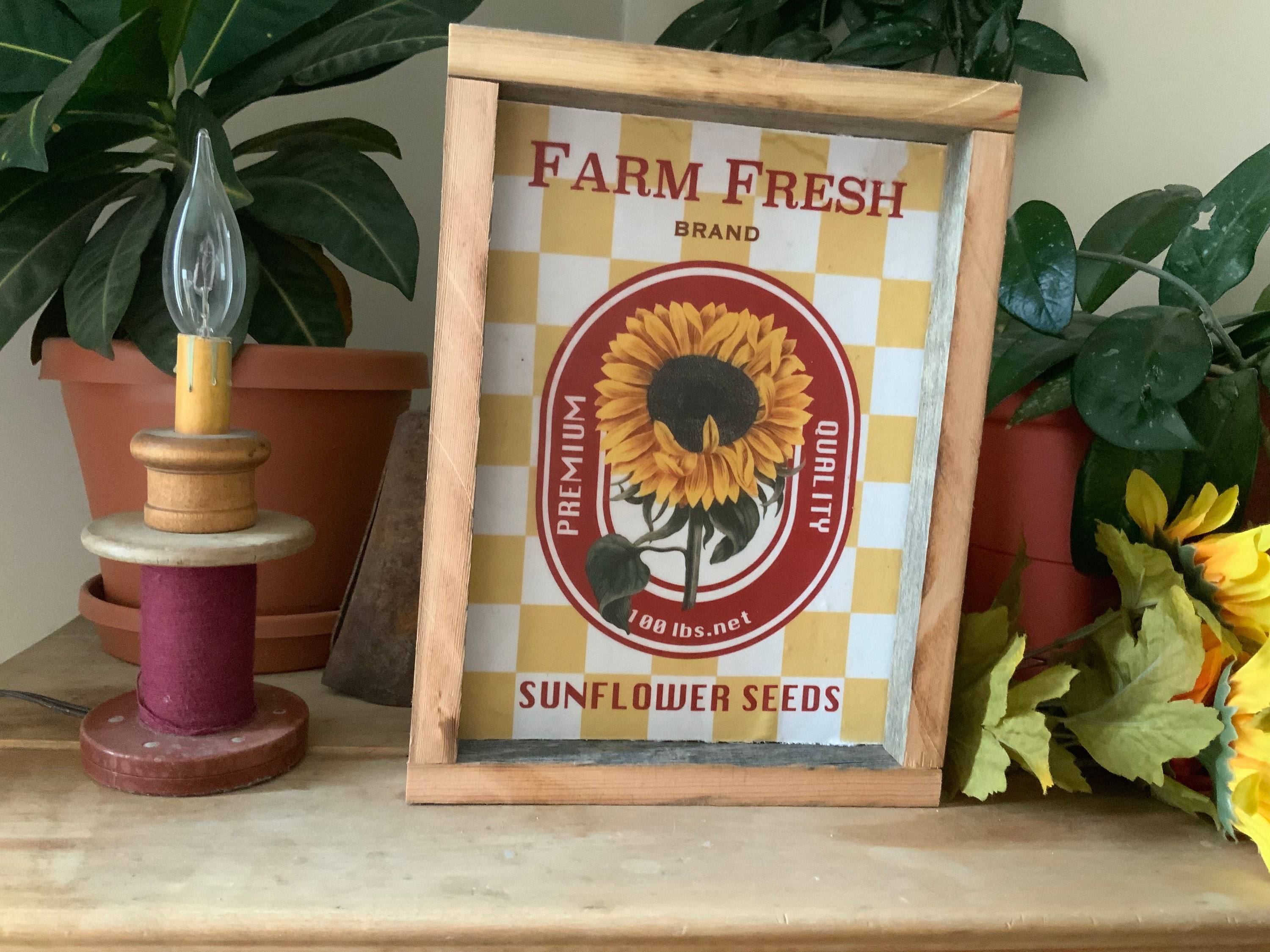 Sunflower Kitchen Sign/ Farmhouse Decor/ Western Home/ French Etsy