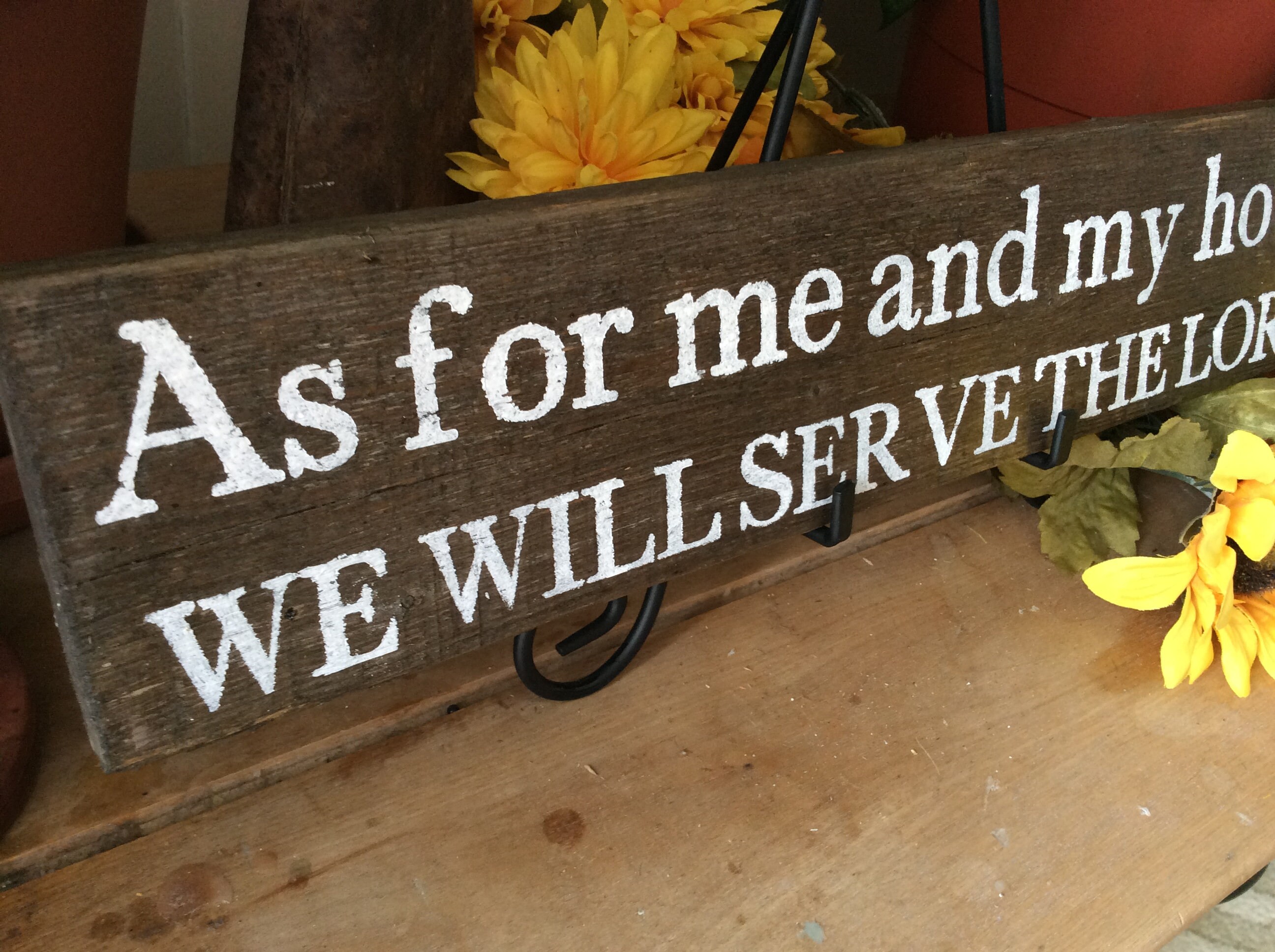 Bible Verse Sign, Scripture Verse Sign, As For Me and My