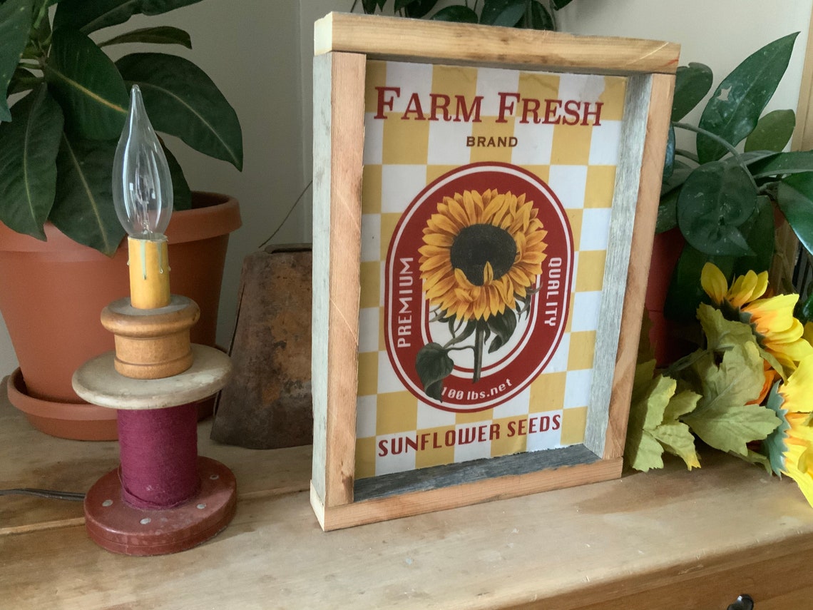 Sunflower Kitchen Sign/ Farmhouse Decor/ Western Home/ French Etsy