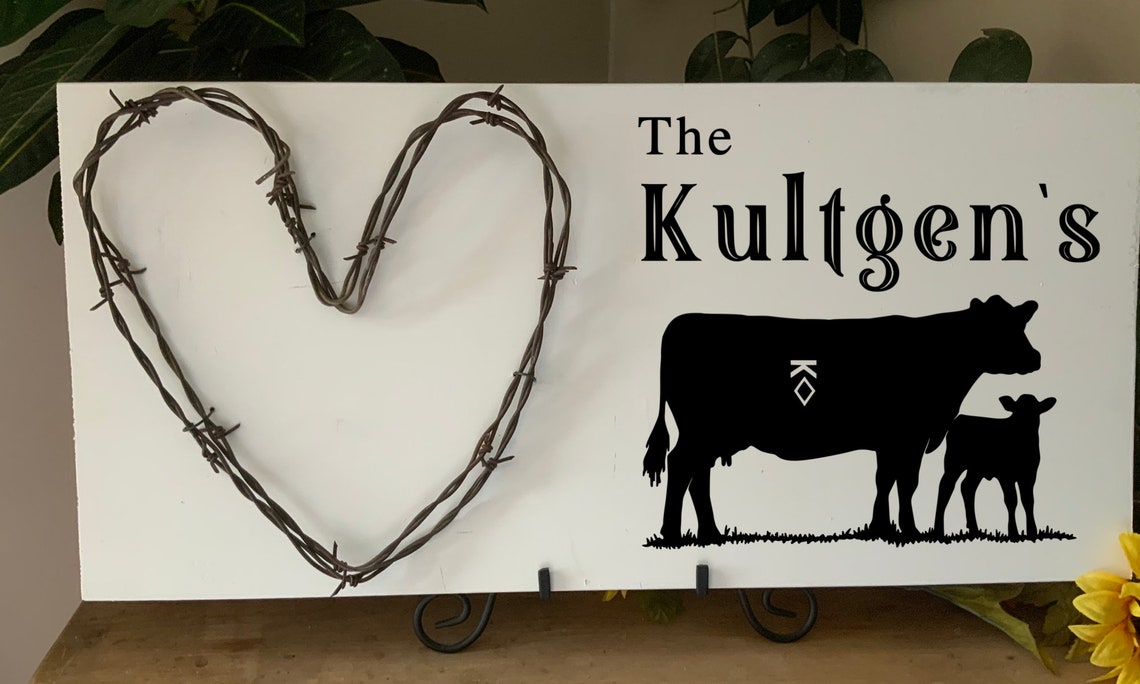 Signo de rancho personalizado con el nombre de la familia y su | Etsy