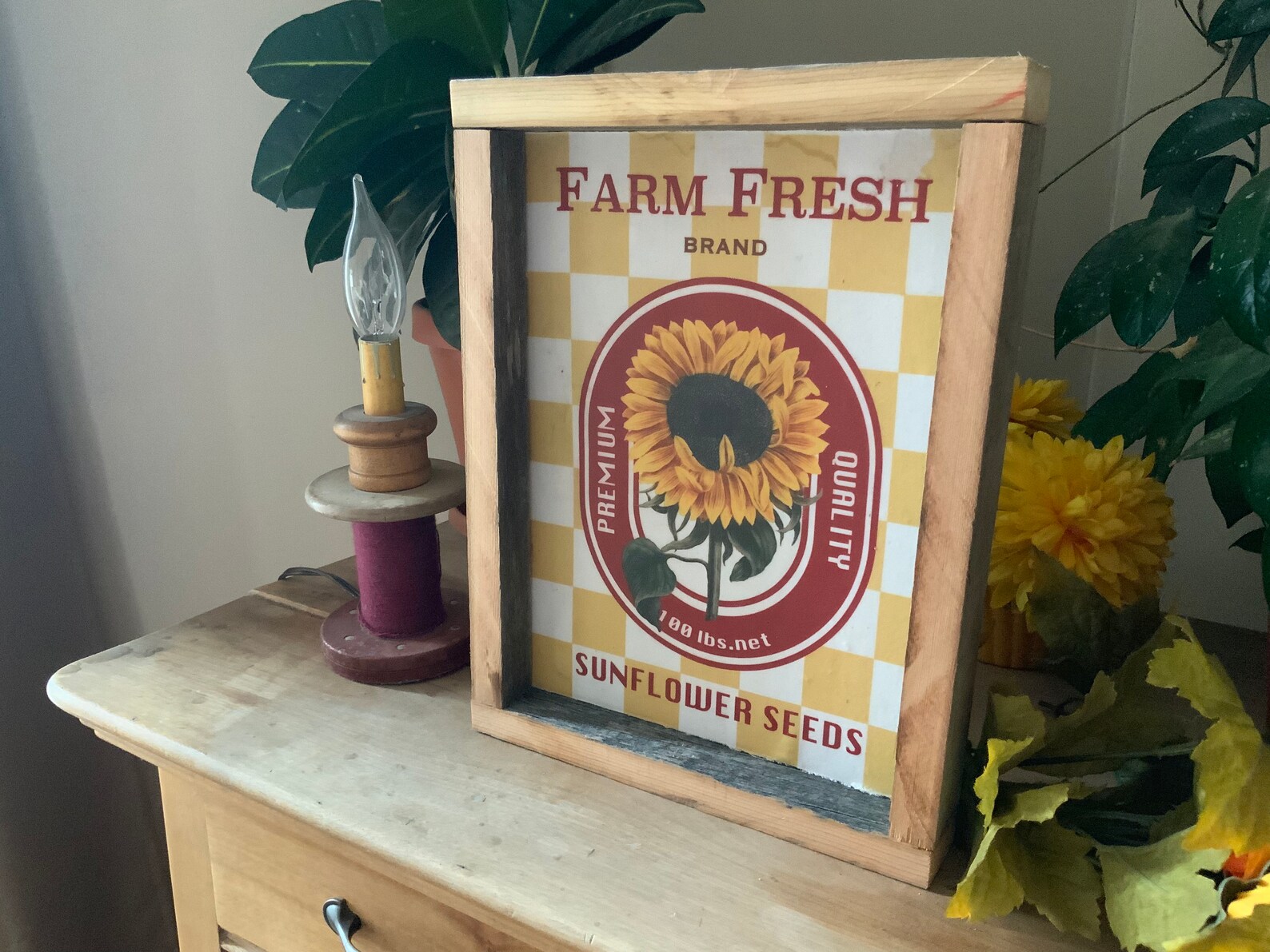 Sunflower Kitchen Sign/ Farmhouse Decor/ Western Home/ French Etsy