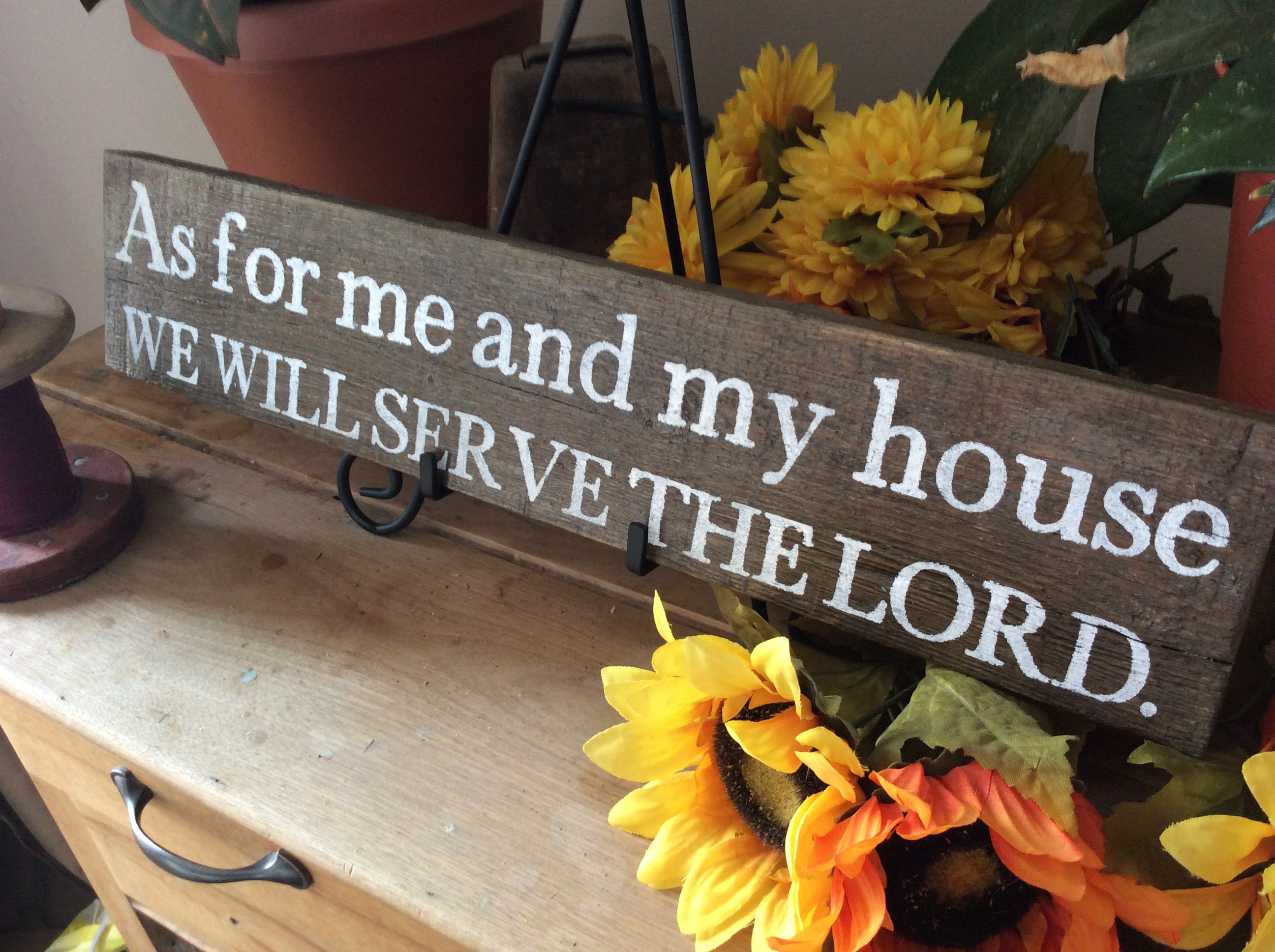 Bible Verse Sign, Scripture Verse Sign, As For Me and My