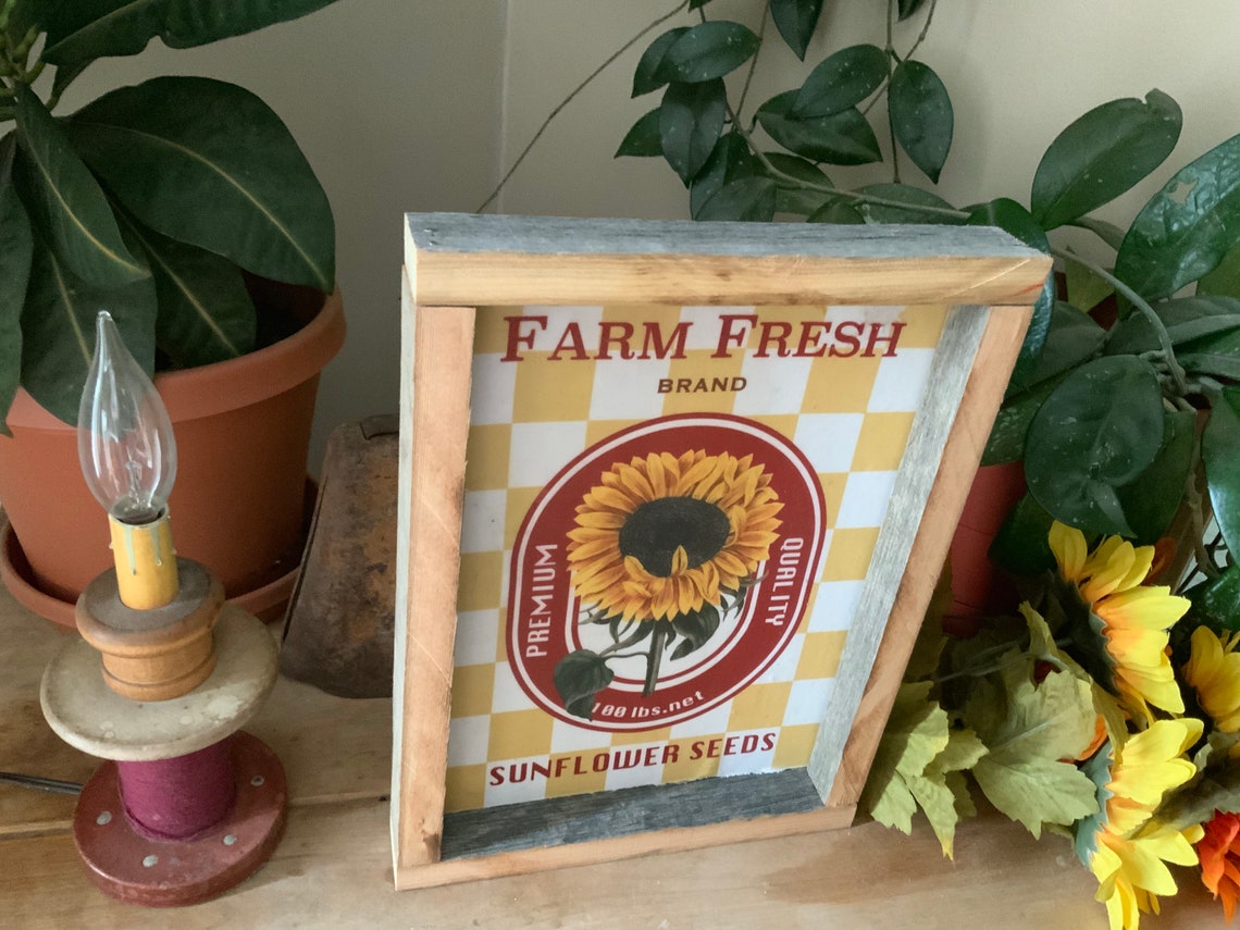 Sunflower Kitchen Sign/ Farmhouse Decor/ Western Home/ French Etsy