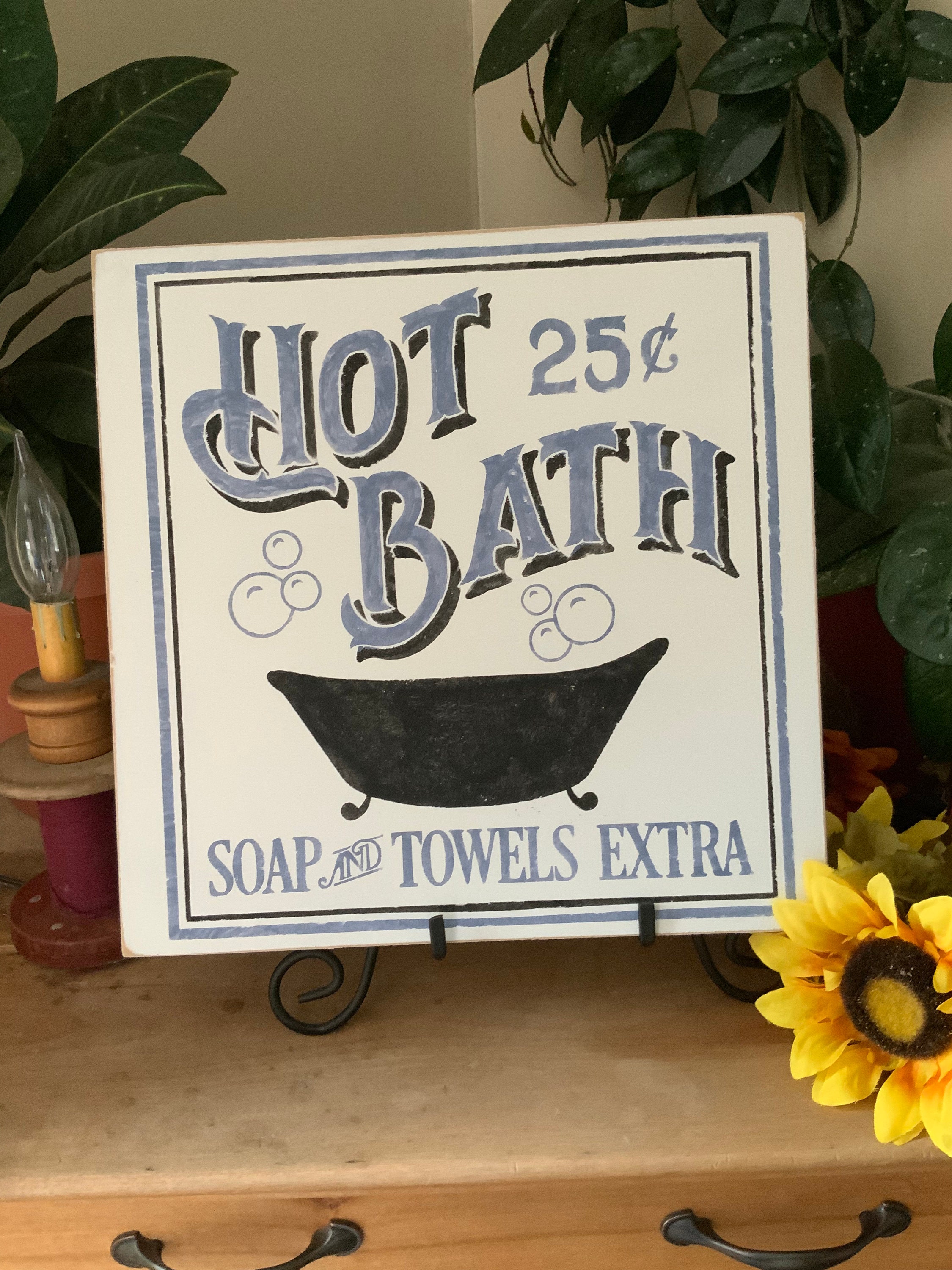 Bathroom Sign Old Fashioned Western Bath Hot Bath 25 Cents Soap And Towels Extra Rustic Home Decor Farmhouse Decor Bathroom Sign Old Fashioned Western Bath Hot Bath 25 Cents Soap And Towels Extra Rustic Home Decor Farmhouse Decor