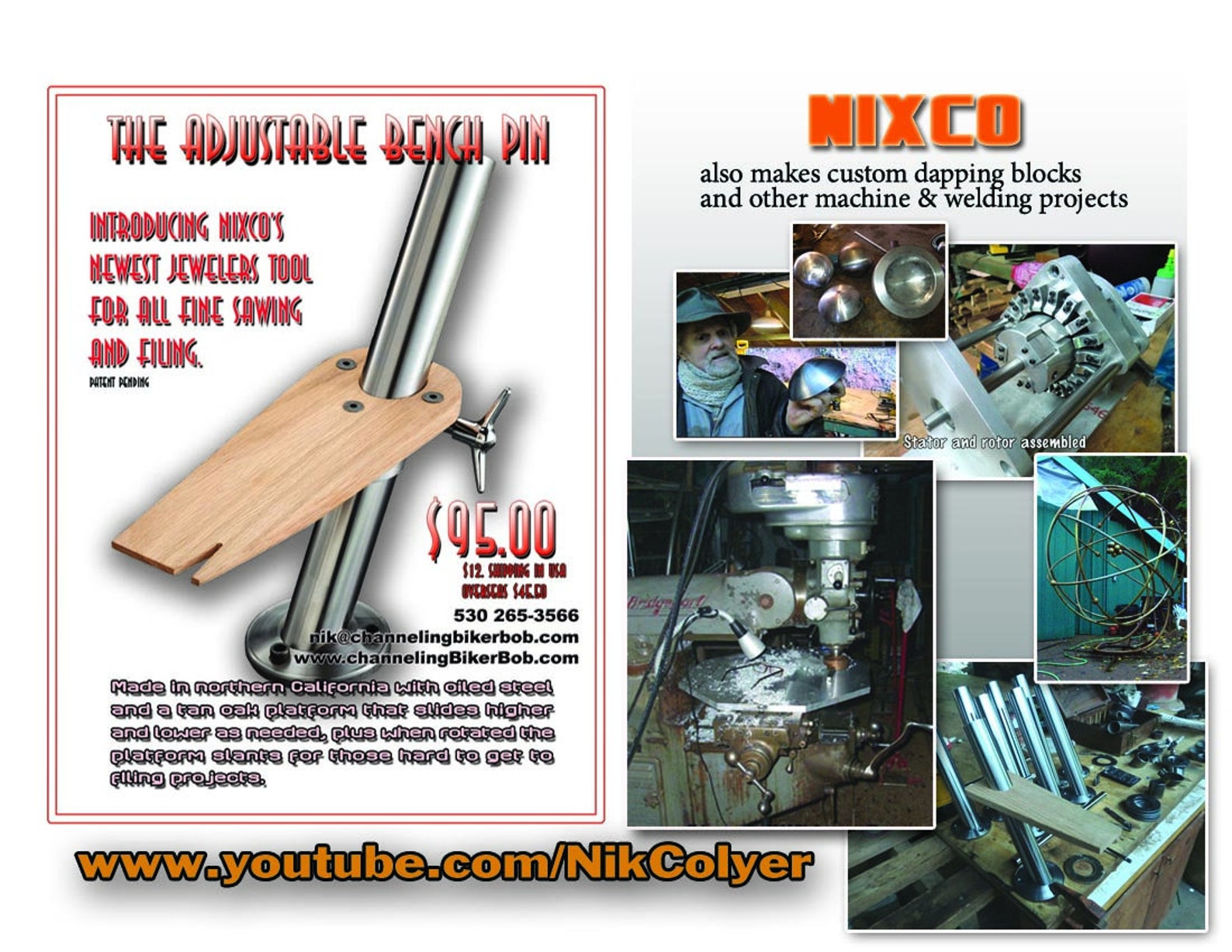 Adjustable Bench Pin Etsy