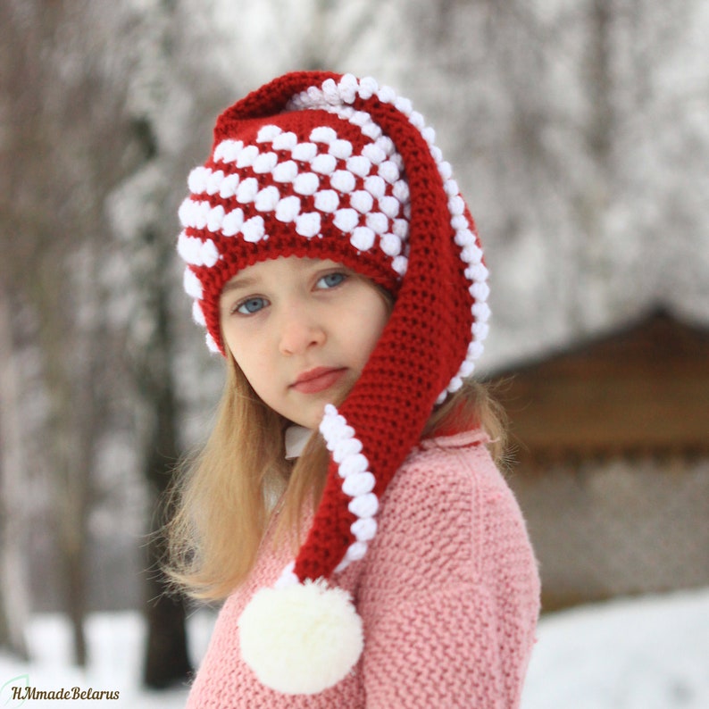 CROCHET PATTERN No.72 Christmas Santa hat pattern 3/6 to image 0