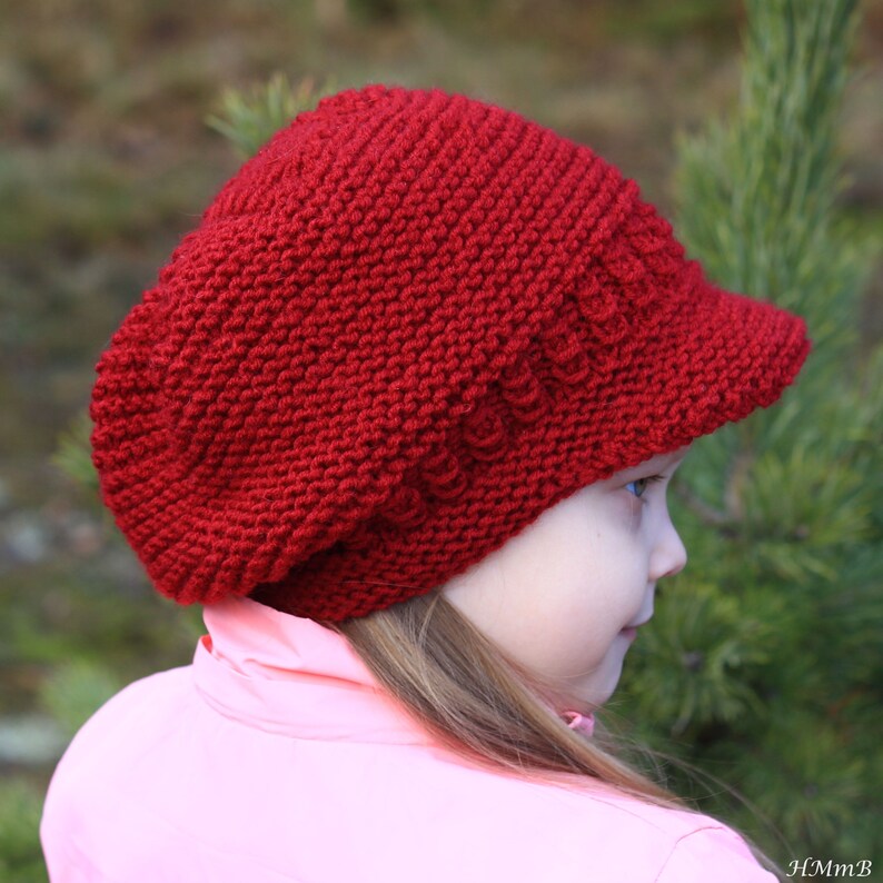 KNITTING PATTERN No 25 Brimmed Hat Pattern toddler Child Etsy