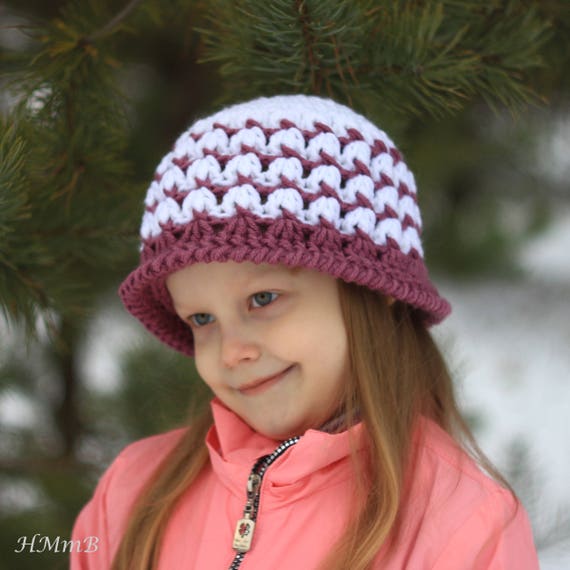 CROCHET PATTERN No.53/brim hat pattern/crochet hat Toddler to | Etsy