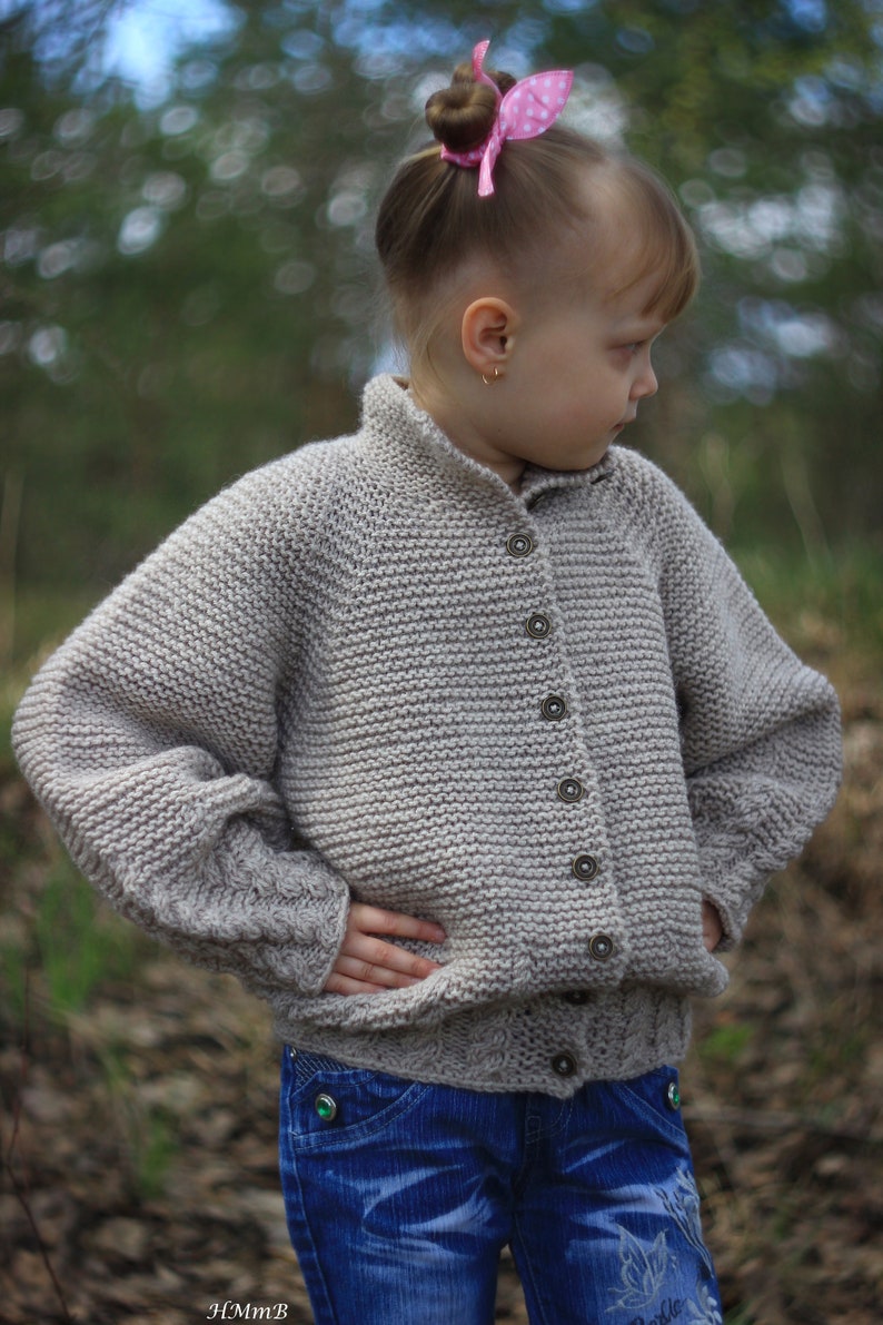 Knitting pattern No.44 Knitting cardigan SIZES 7/8 9/10 Etsy