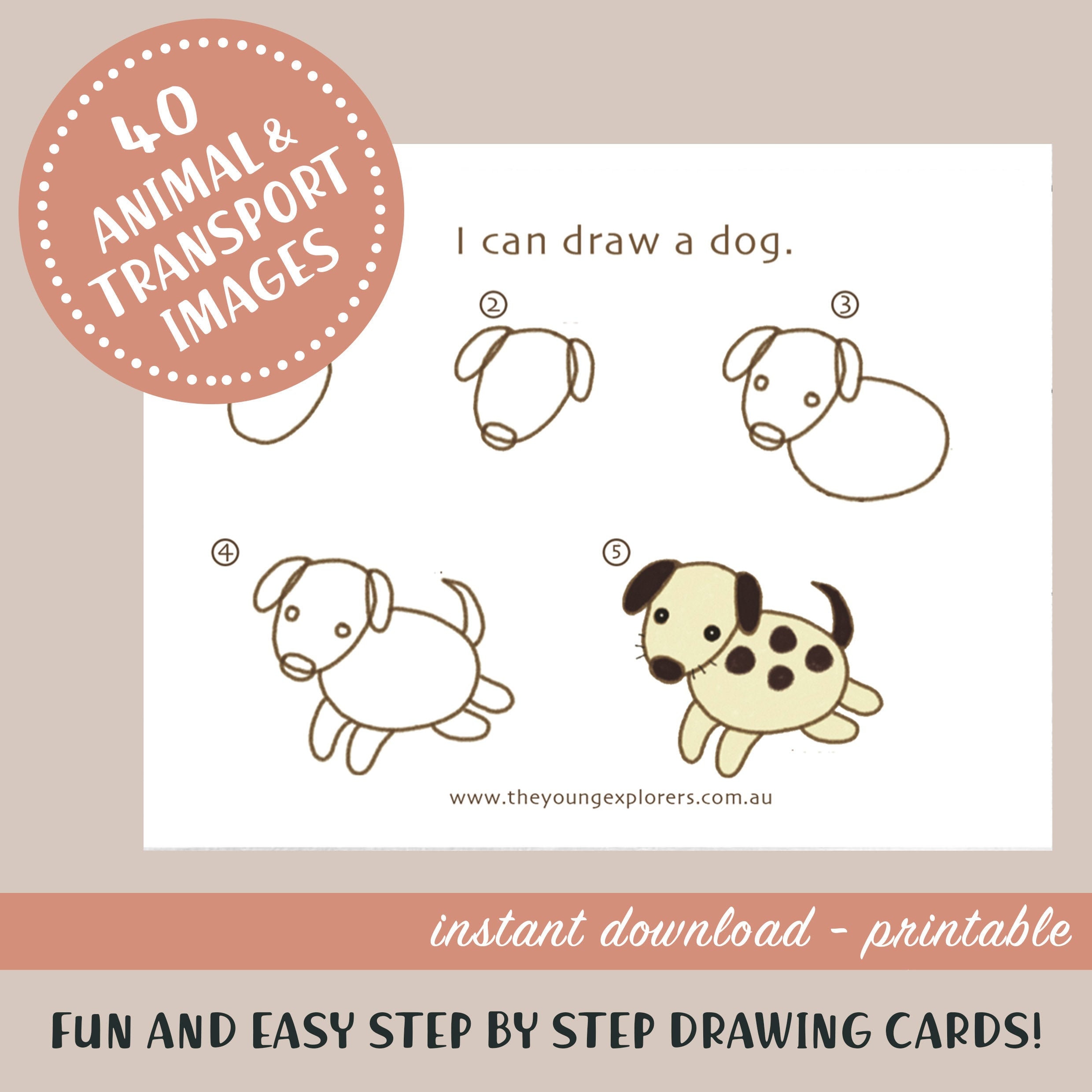 Step by Step Drawing I Can Draw Animals and Transports - Etsy Step by Step Drawing I Can Draw Animals and Transports - Etsy