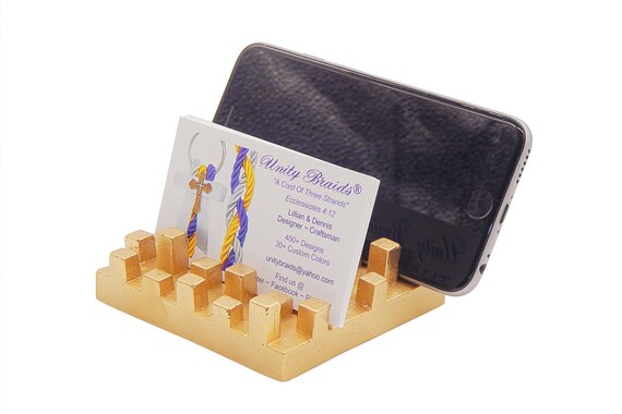 Business Card Holder Desk Organizer Desk Card Holder Office Etsy