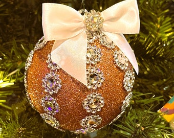 Christmas Ornaments Gold Glitter, Christmas Ornament, Christmas Ball, Unbreakable Decorations, Christmas Gift, Color Glitter Balls Decorated