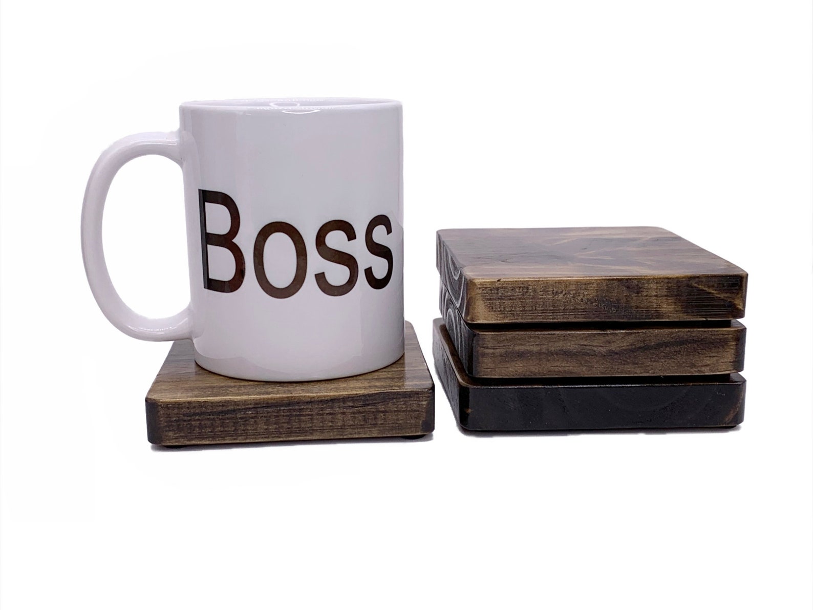 Rustic Wood Coaster Coffee Mug Coasters Rustic Coasters Etsy