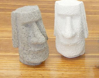 Massive Easter Island Head Figure Large Moai Head Statue Concrete Head ...