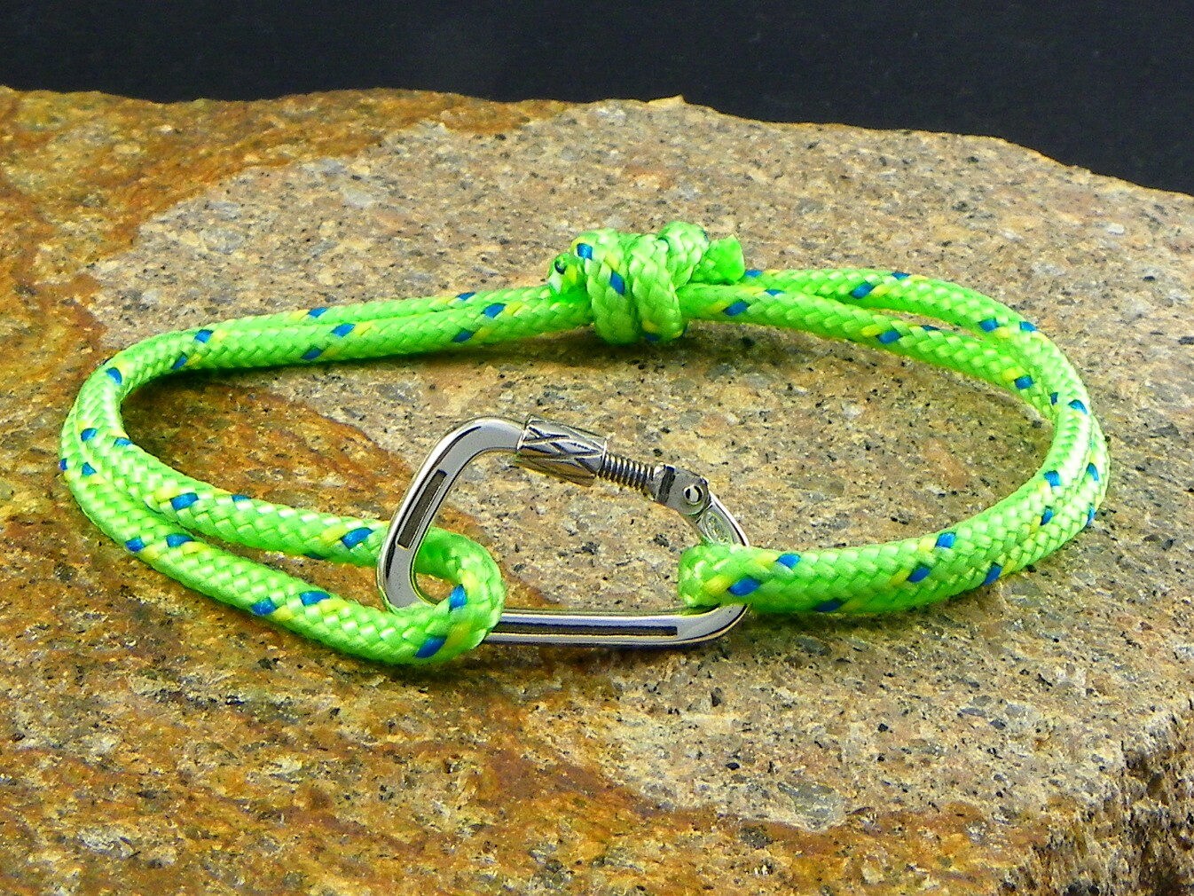 Carabiner Climbing Silver 925 Bracelet Rock Climbing Made in Italy