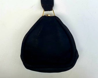 Art deco bag, black suede, vintage bag, vintage bag, 1930&#39;s bag
