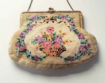 アンティークバッグ、20 年代のイブニングバッグ、アールヌーボー