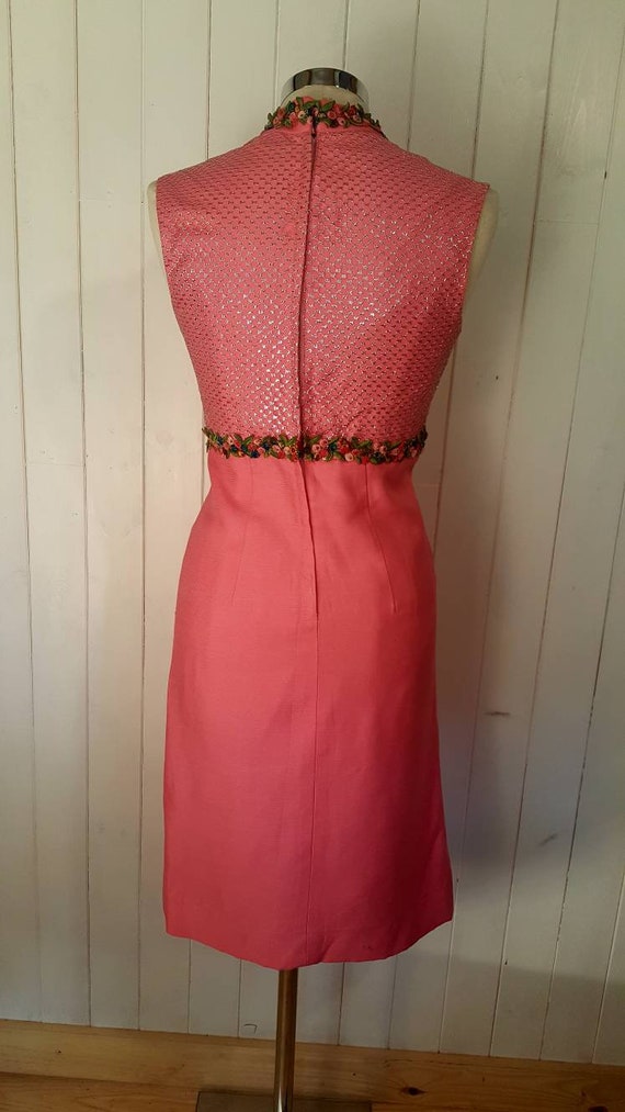 Vintage dress, bright, pink dress, 1960's dress, … - image 7