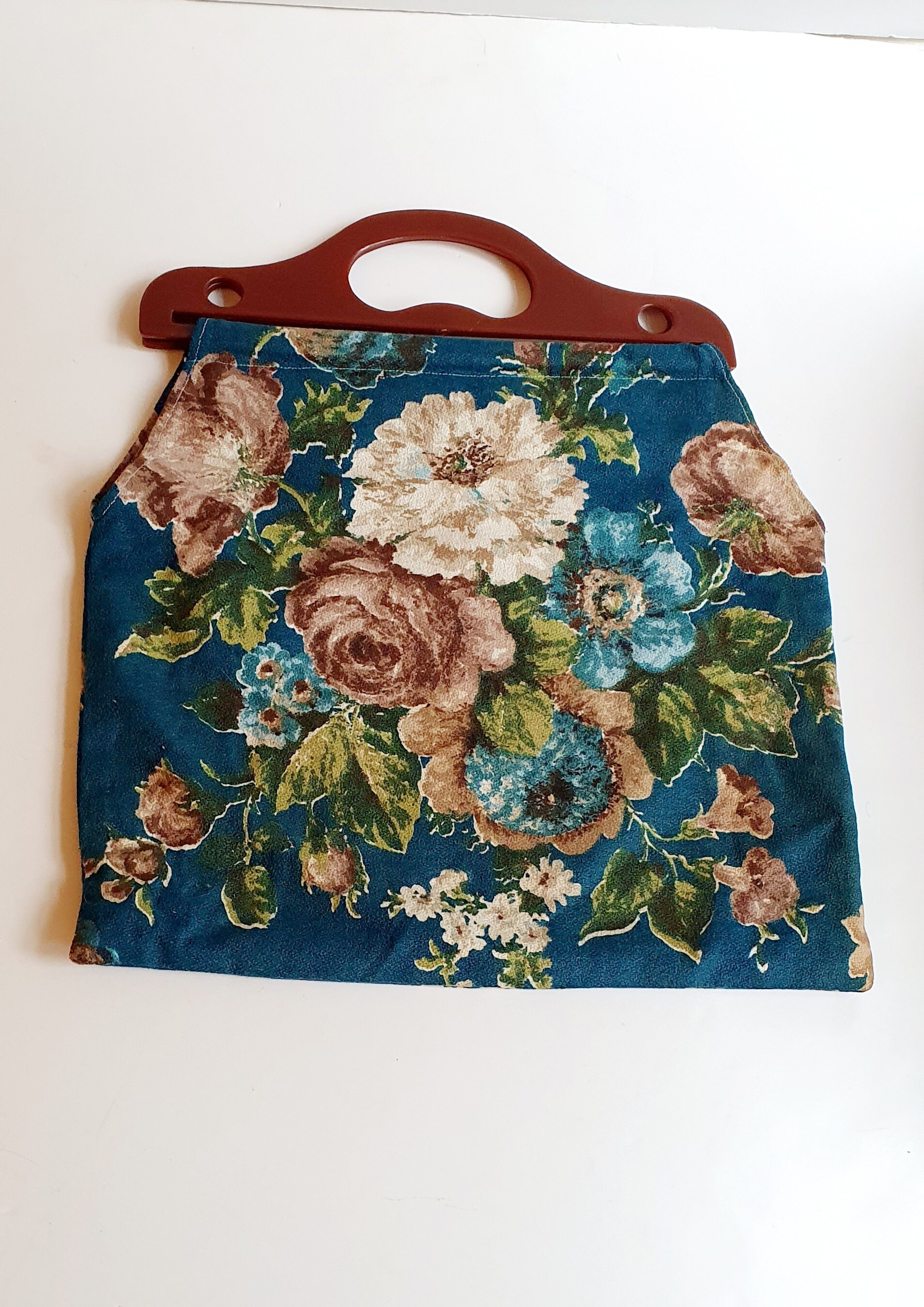 着物・浴衣 Clasp bead bag/retro vintage/Flower Japanese Vintage Beaded Bag For Kimono Silk/Ivory/Multicolor