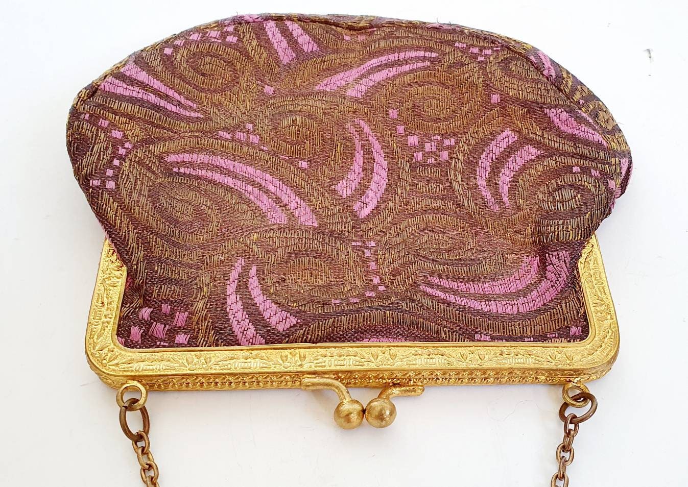 アンティークバッグ、20 年代のイブニングバッグ、アールヌーボー