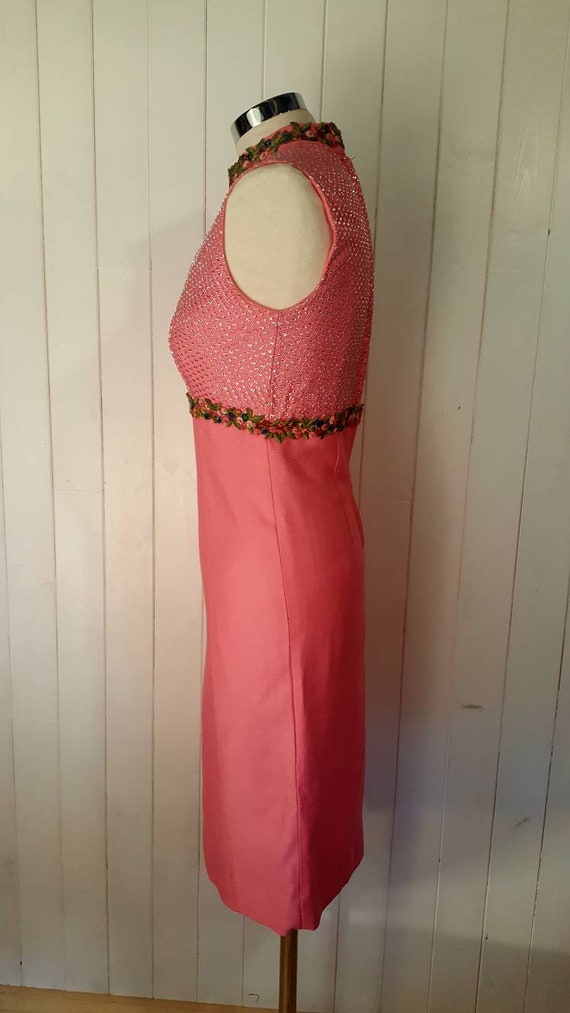 Vintage dress, bright, pink dress, 1960's dress, … - image 6