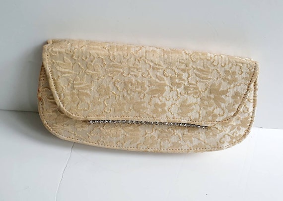 Gold Vintage Clutch Bag Box Bag Brocade Pattern Diamante Mirror Unusual Shape 1940 s Etsy Canada