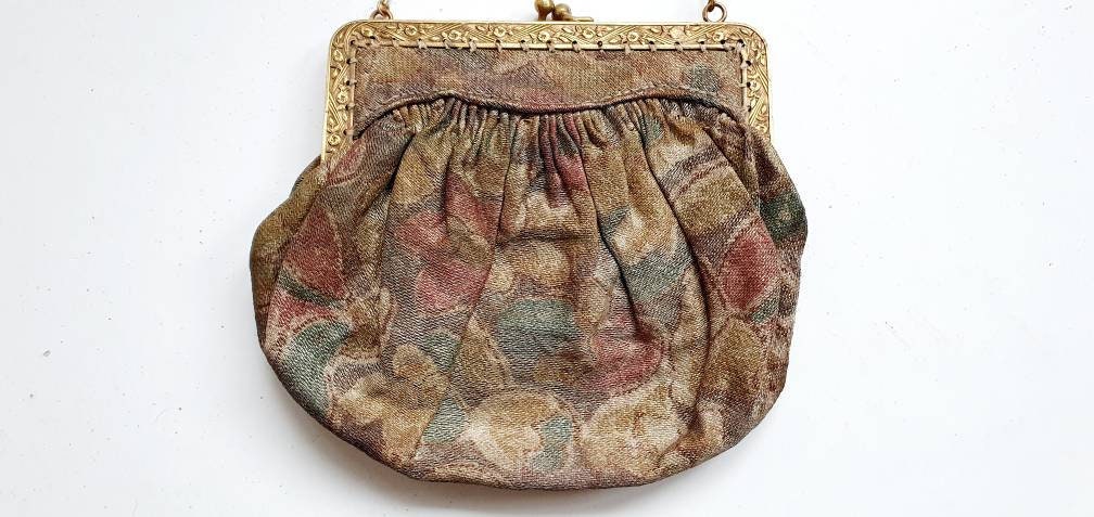 20 年代のイブニングバッグ、アンティークバッグ、オリジナルミラー