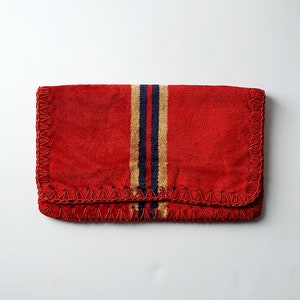 Seventies, red clutch bag, velvet vintage bag, 1970&#39;s bag, evening bag, Italian bag