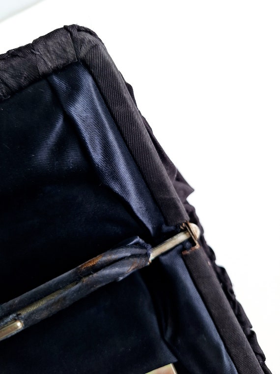 Vintage 1930s black evening bag, Thirties fashion… - image 7