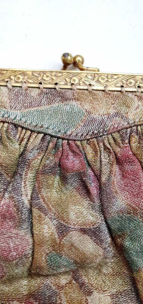 20 年代のイブニングバッグ、アンティークバッグ、オリジナルミラー