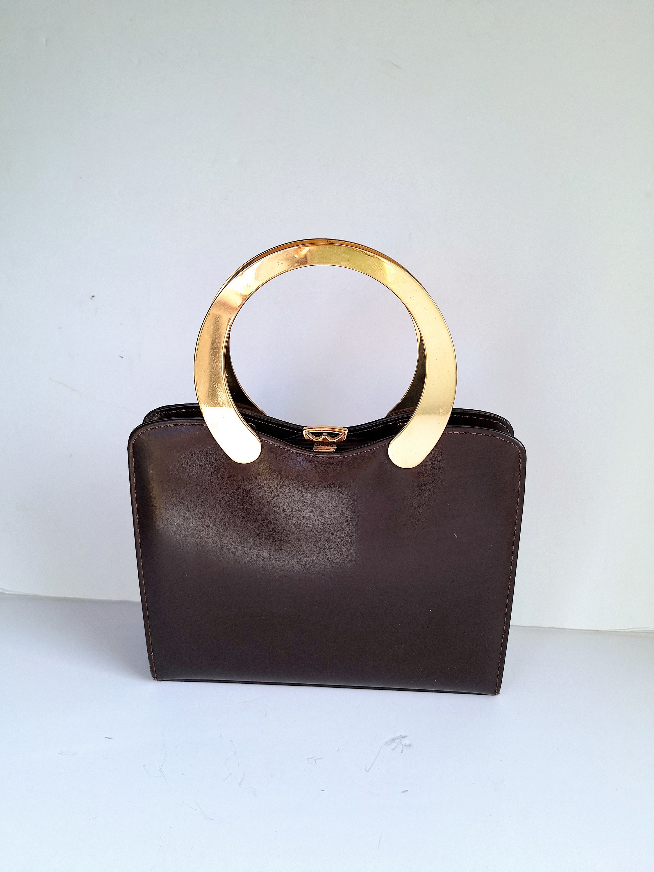 Brown Leather Bag Leather Satchel Satchel Briefcase Bag Vintage