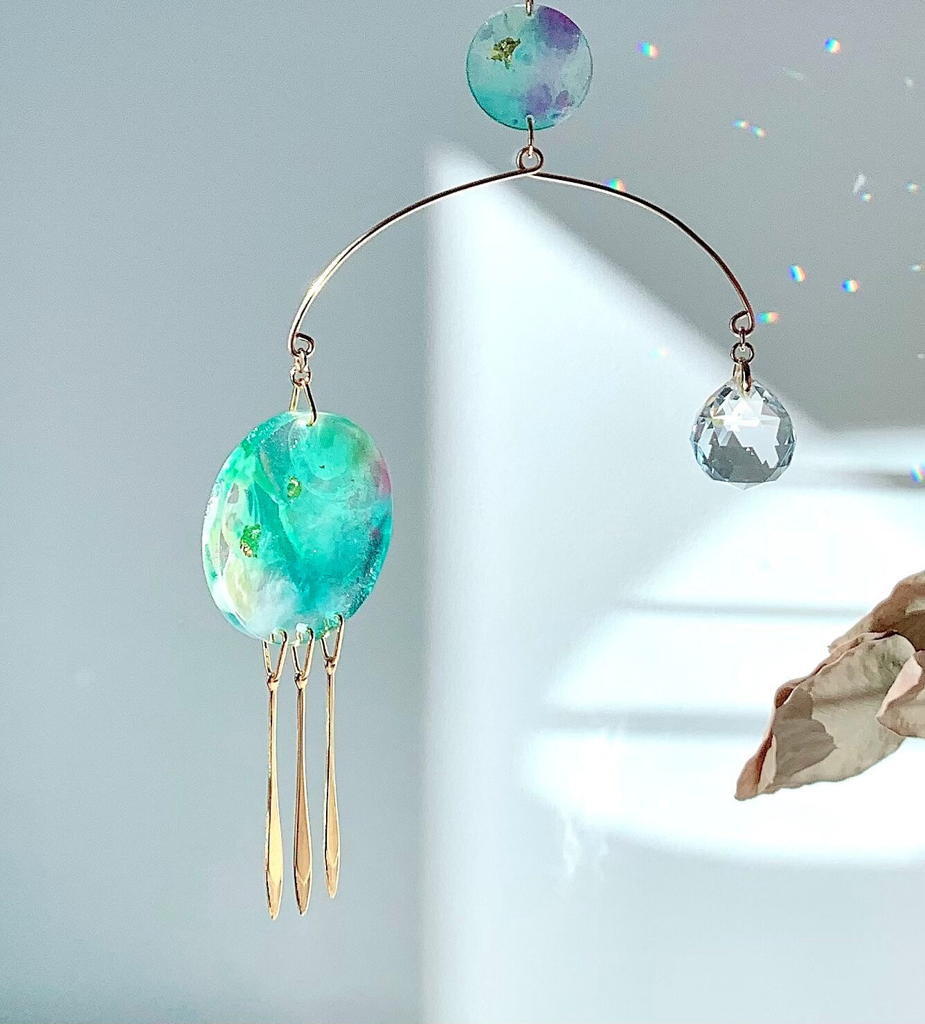Mini Suncatcher Suncatcher Resin Crystal Hand Made in Etsy